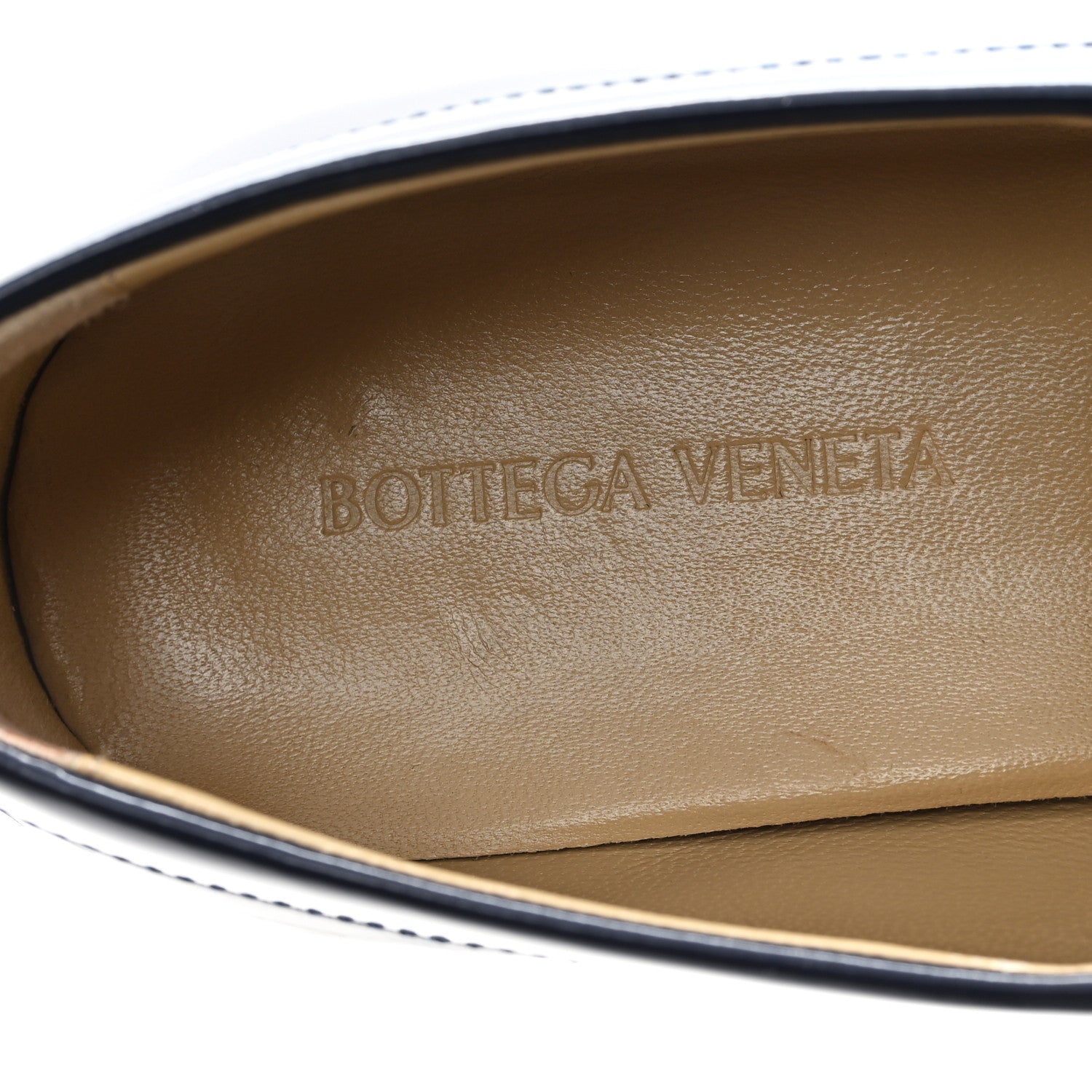 Bottega Veneta Glossy Calfskin Monsieur Loafers 40.5 Navy Blue 8 of 9