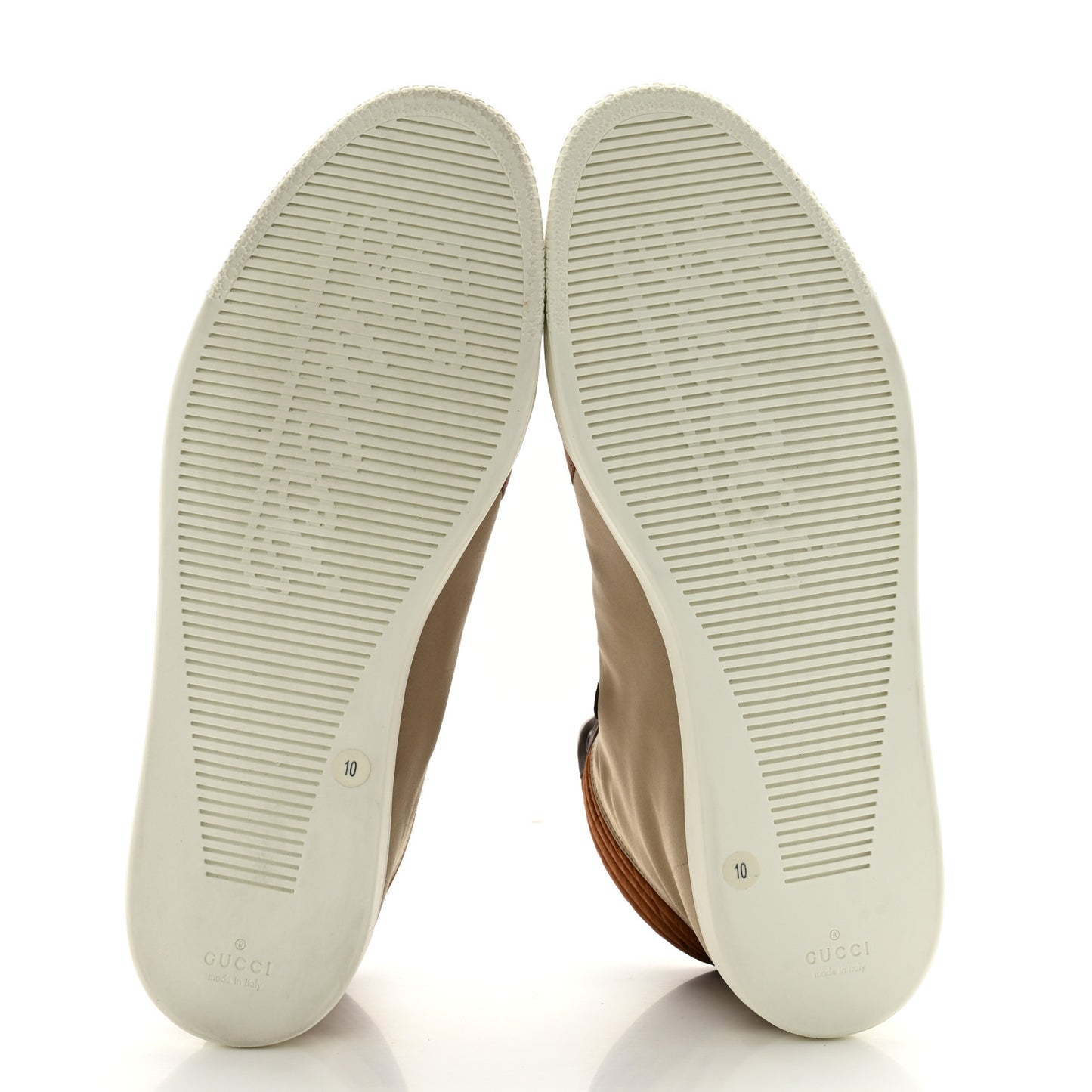 Poli Satin Mens High Top Sneakers 10 Cocoa