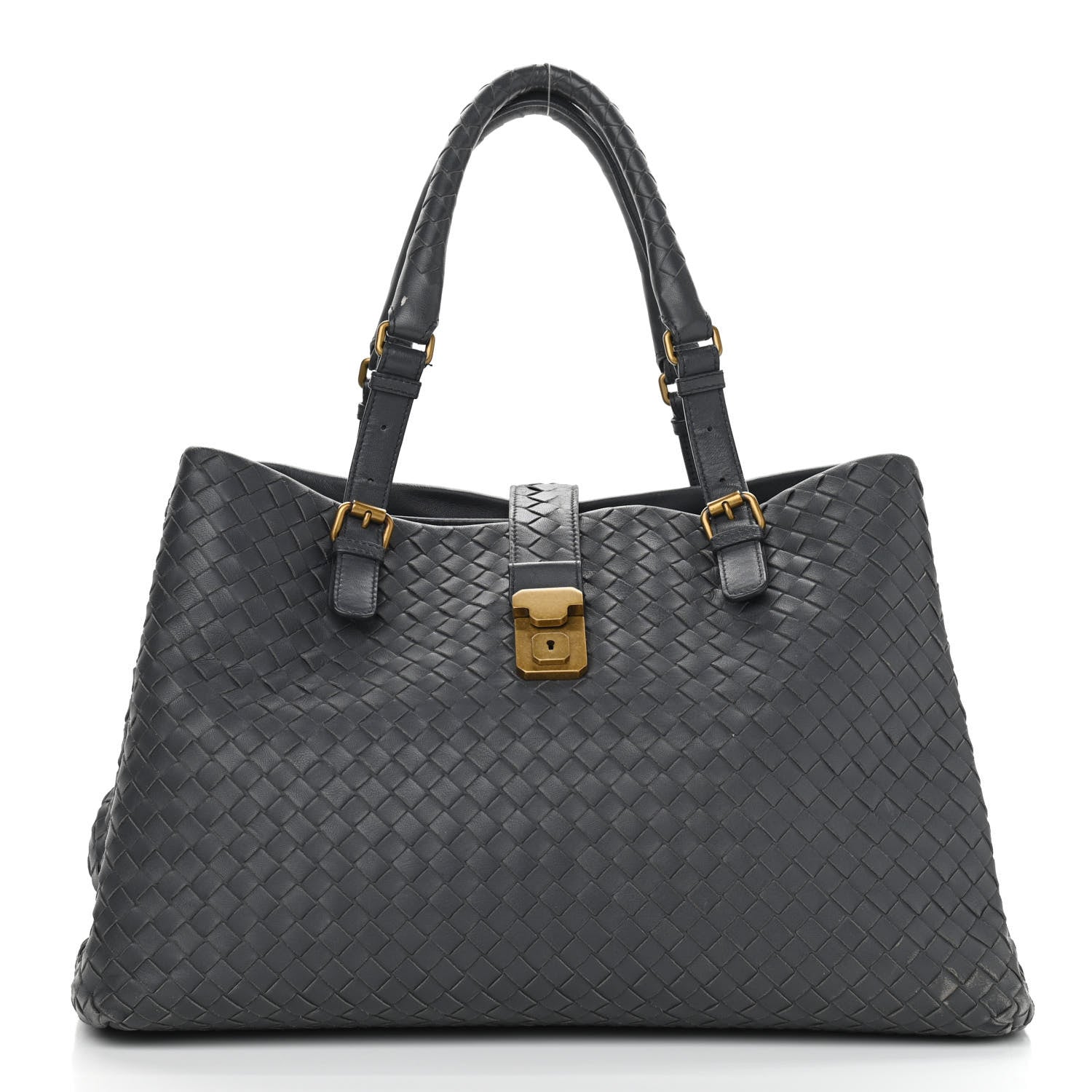 Bottega Veneta Nappa Intrecciato Medium Roma Tote Grey 1 of 14