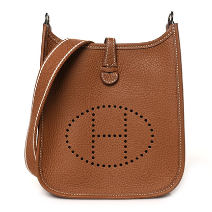 Hermes Taurillon Clemence Evelyne TPM Gold 1 of 10