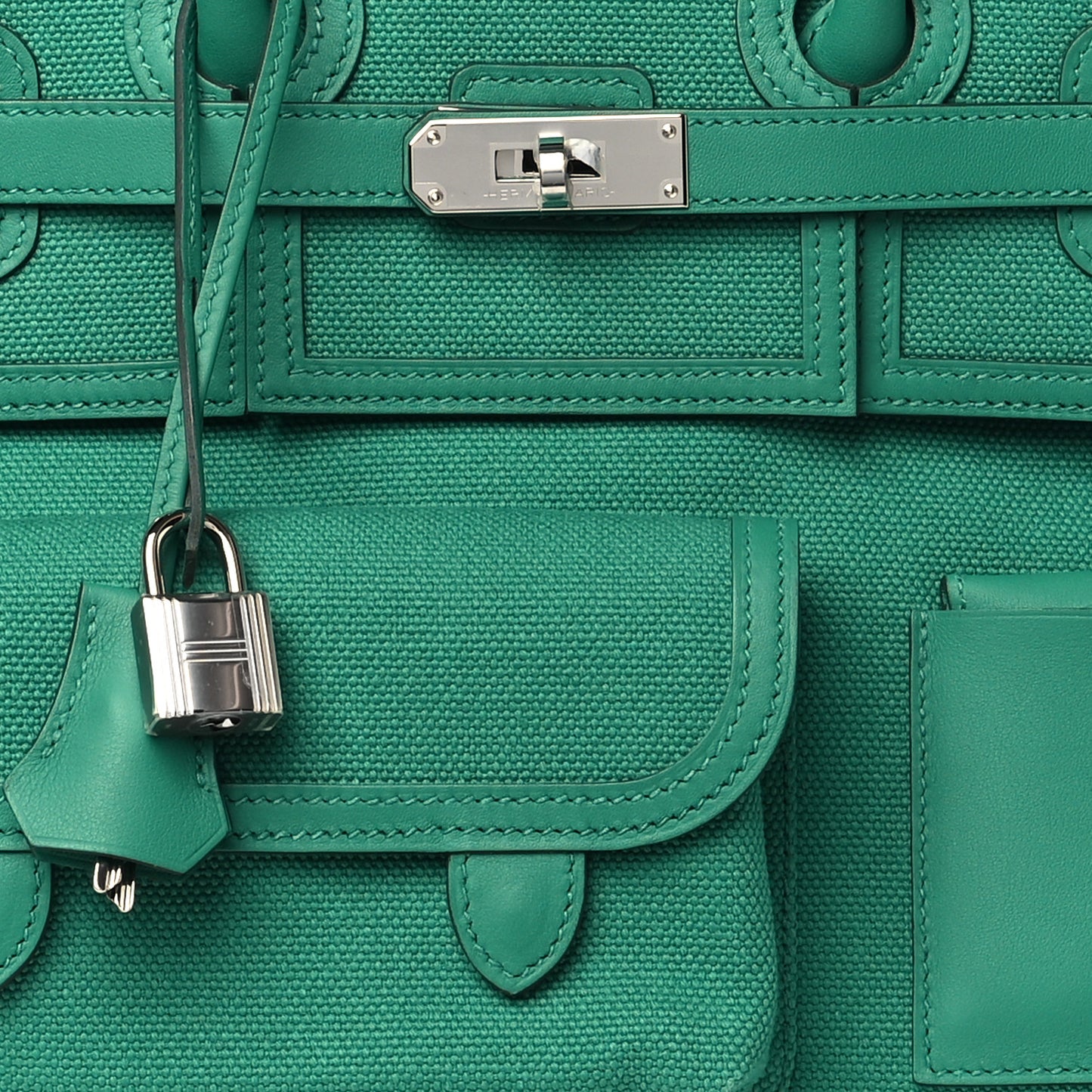 Toile Goeland Swift Cargo Birkin 35 Vert Vertigo