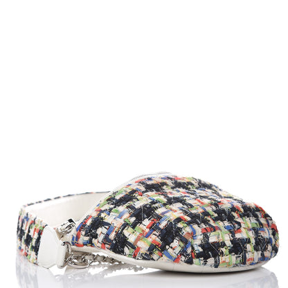 Chanel Lambskin Tweed Waist Bag Ecru Red Blue 5 of 10