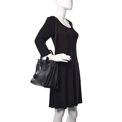 Saint Laurent Grained Calfskin Small Supple Sac De Jour Black 2 of 11