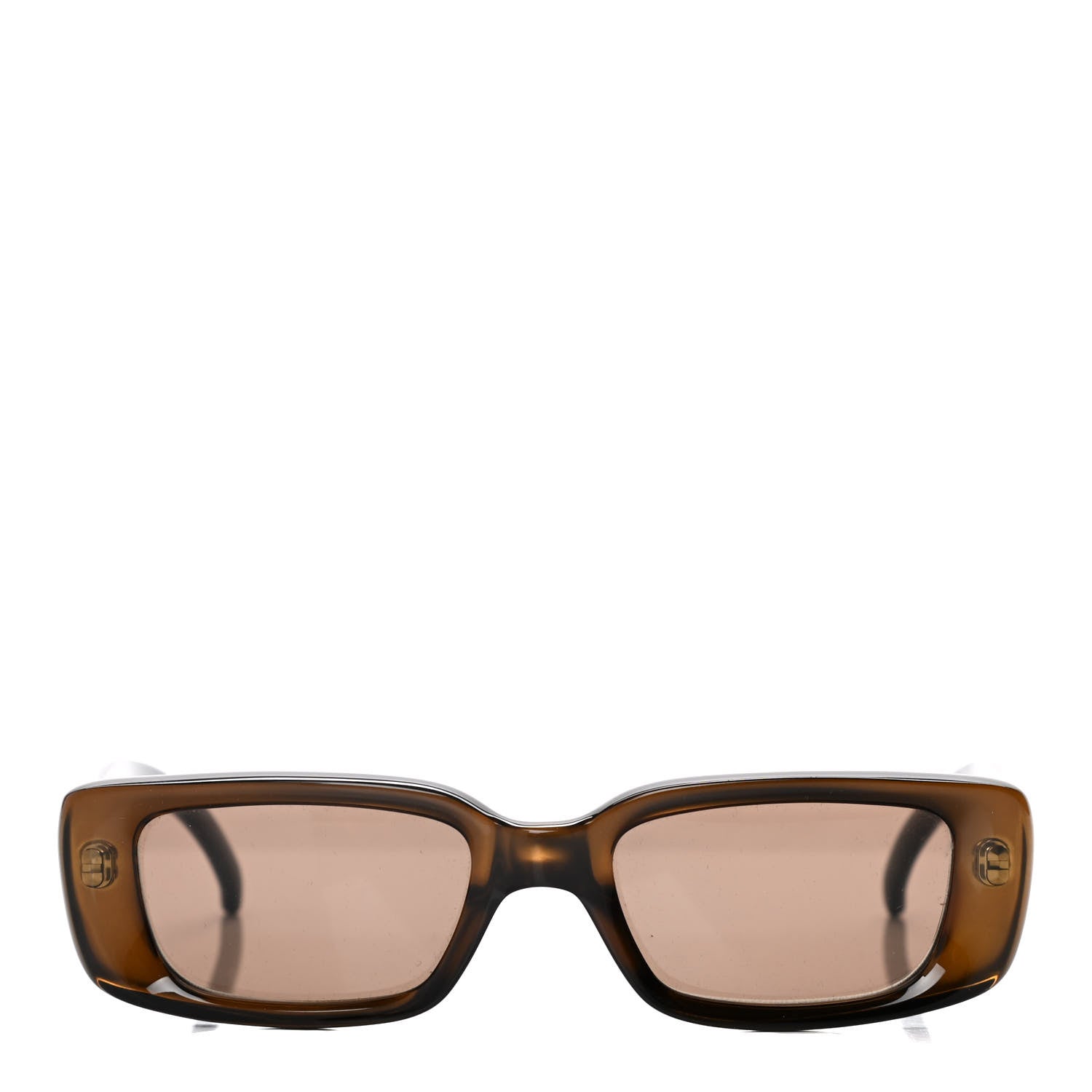 Gucci Acetate Rectangular Sunglasses GG2409NS Brown 2 of 7
