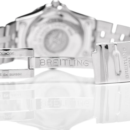 Breitling Stainless Steel Diamond 30mm Starliner Quartz Watch Black A71340 8 of 9