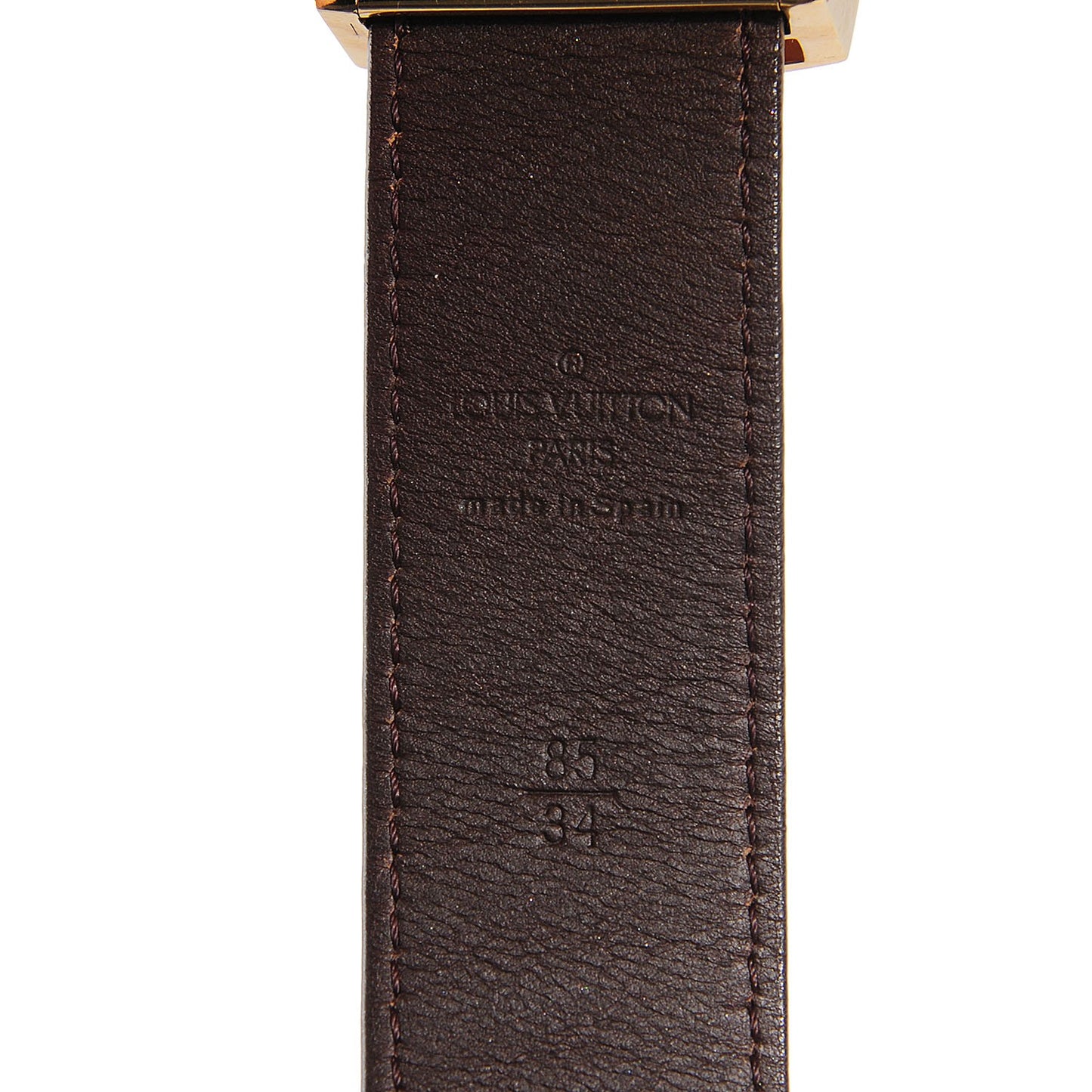 Monogram LV Cut Reversible Belt 85 34
