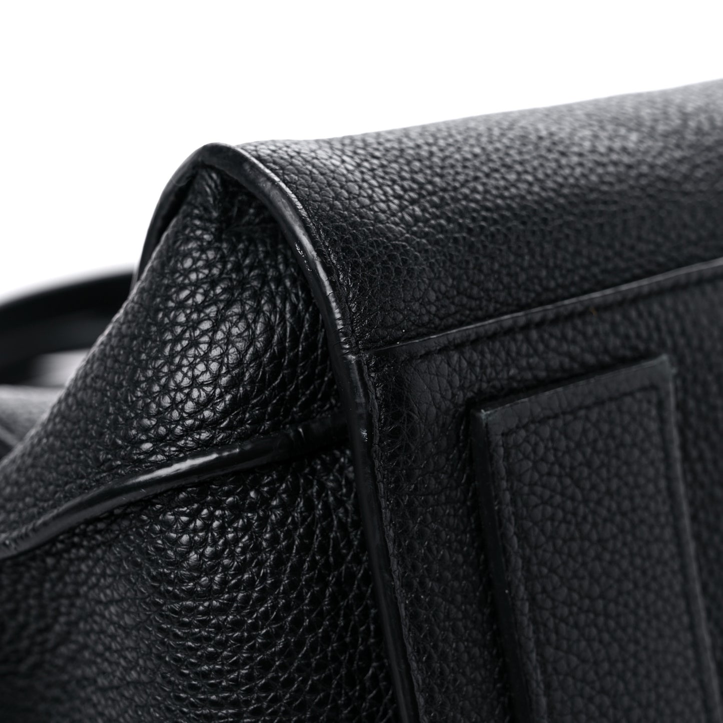 Grained Calfskin Medium Souple Sac De Jour Black