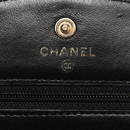 Chanel Caviar Timeless CC Wallet On Chain WOC Black 6 of 14