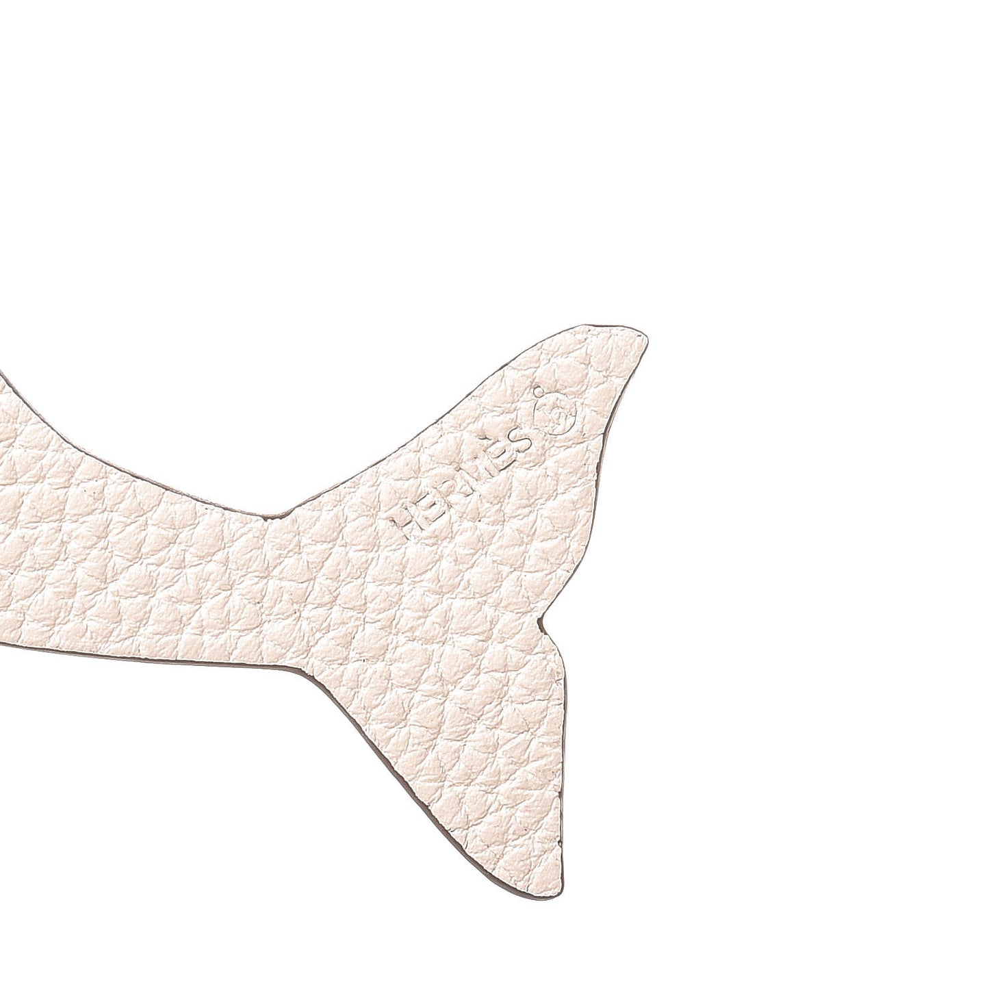 Epsom Togo Petit H Dolphin Bag Charm Bamboo Craie