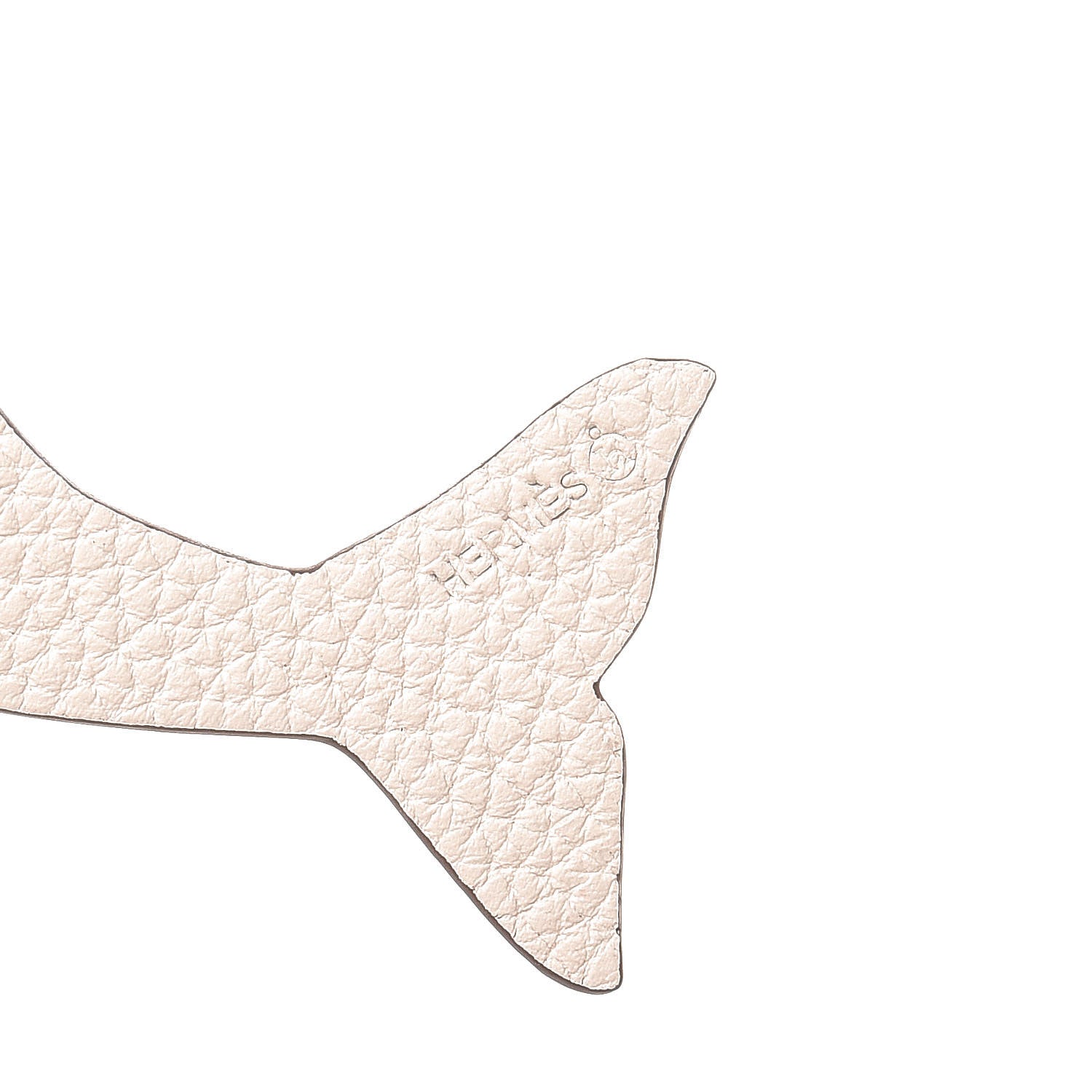 Hermes Epsom Togo Petit H Dolphin Bag Charm Bamboo Craie 3 of 4