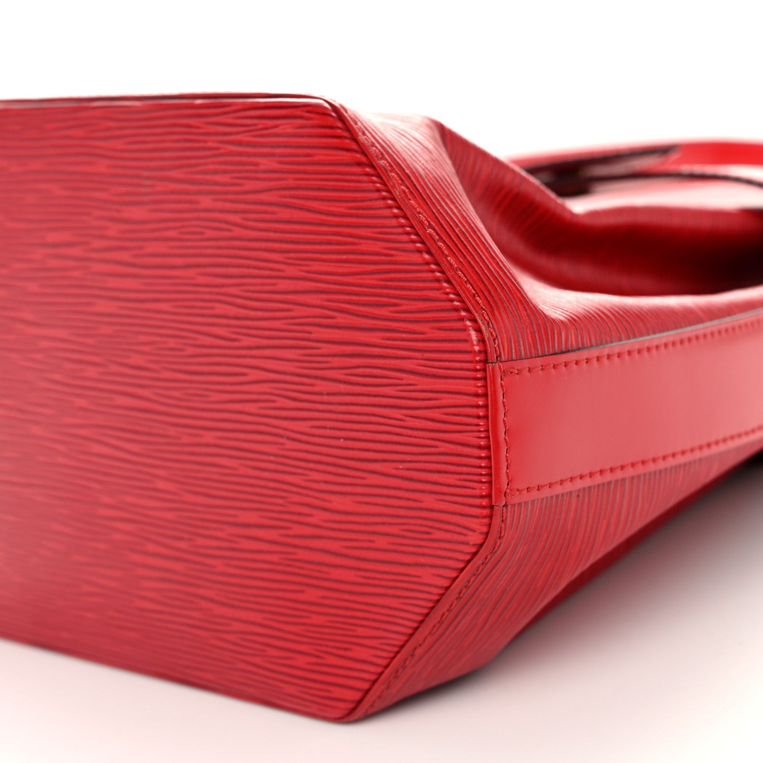 Louis Vuitton Epi Sac D'epaule Castillan Red 9 of 10
