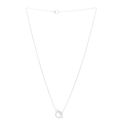 Hermes 18K White Gold Diamond Finesse Pendant Necklace 3 of 6
