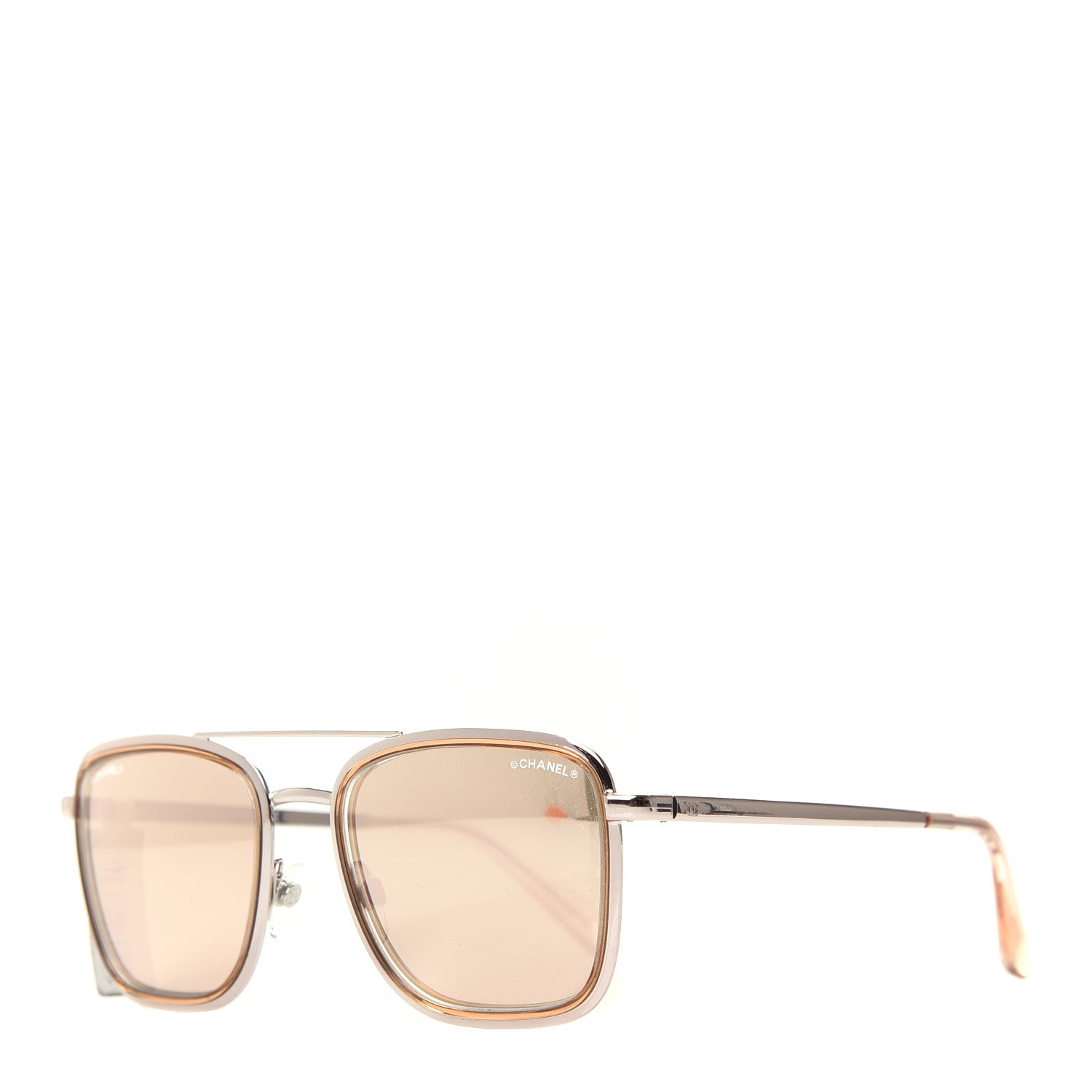Chanel Metal Pilot Sunglasses 4241 Gold 1 of 9