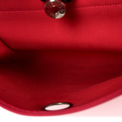 Hermes Vache Hunter Toile Herbag Zip 31 PM Rose Extreme Kaki 6 of 11