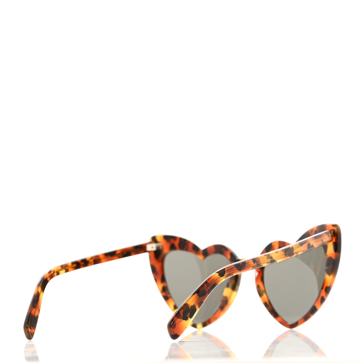 Saint Laurent Acetate Heart Frame Loulou SL181 Sunglasses Tortoise 4 of 7