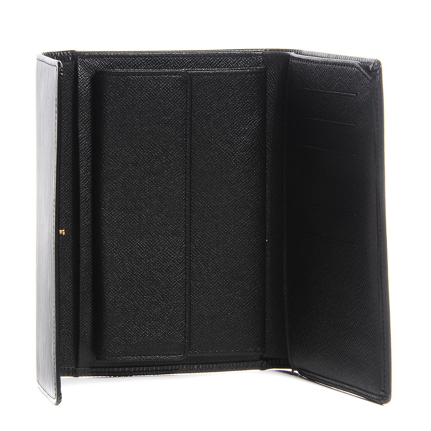 Louis Vuitton Epi Porte Tresor Etui Papiers Wallet Black 5 of 7