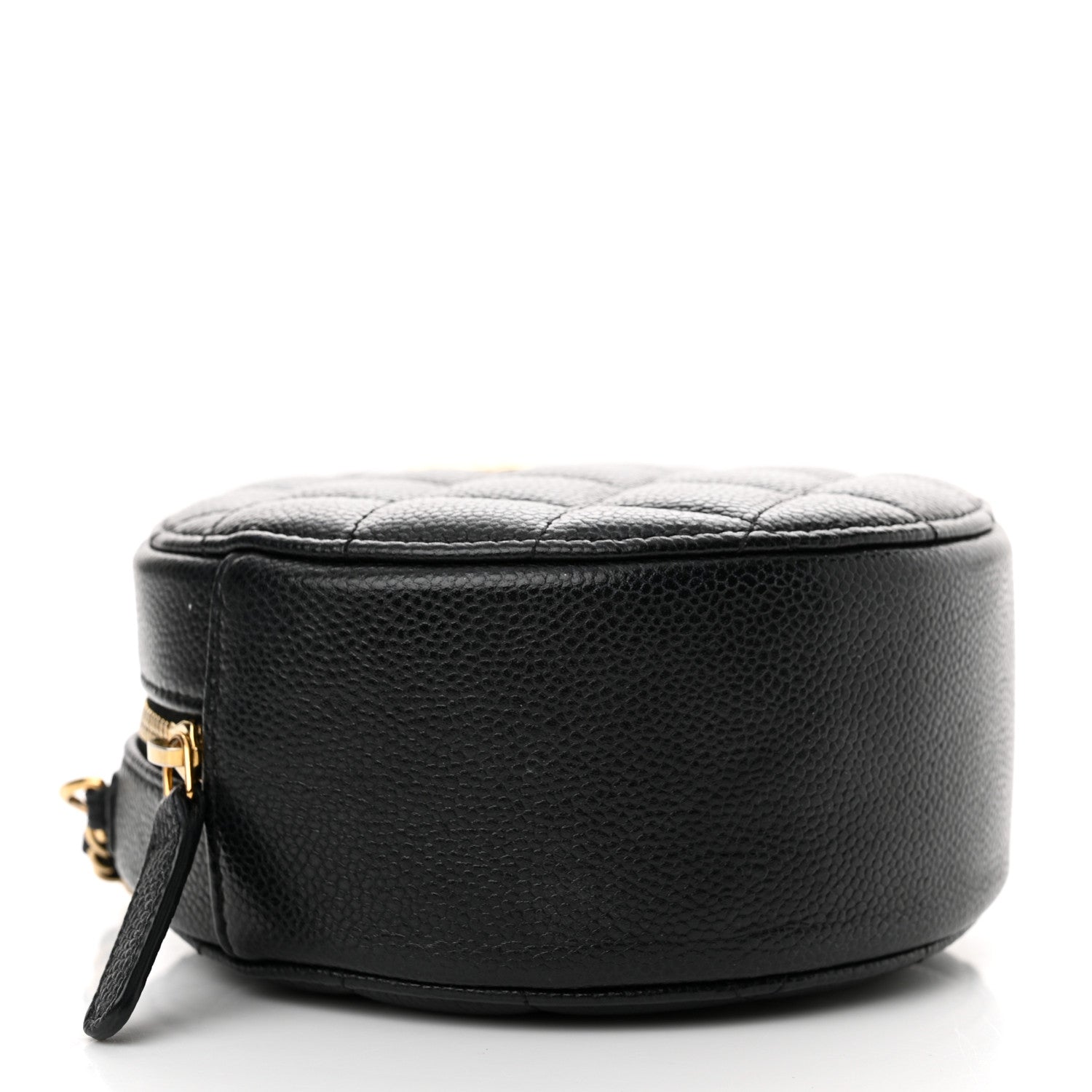 Chanel Caviar Quilted Round Coco Clutch With Chain Black 4 of 11