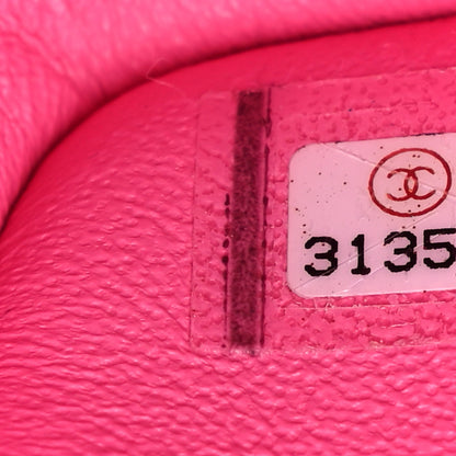 Chanel Lambskin Quilted Mini Rectangular Flap Neon Pink 7 of 10