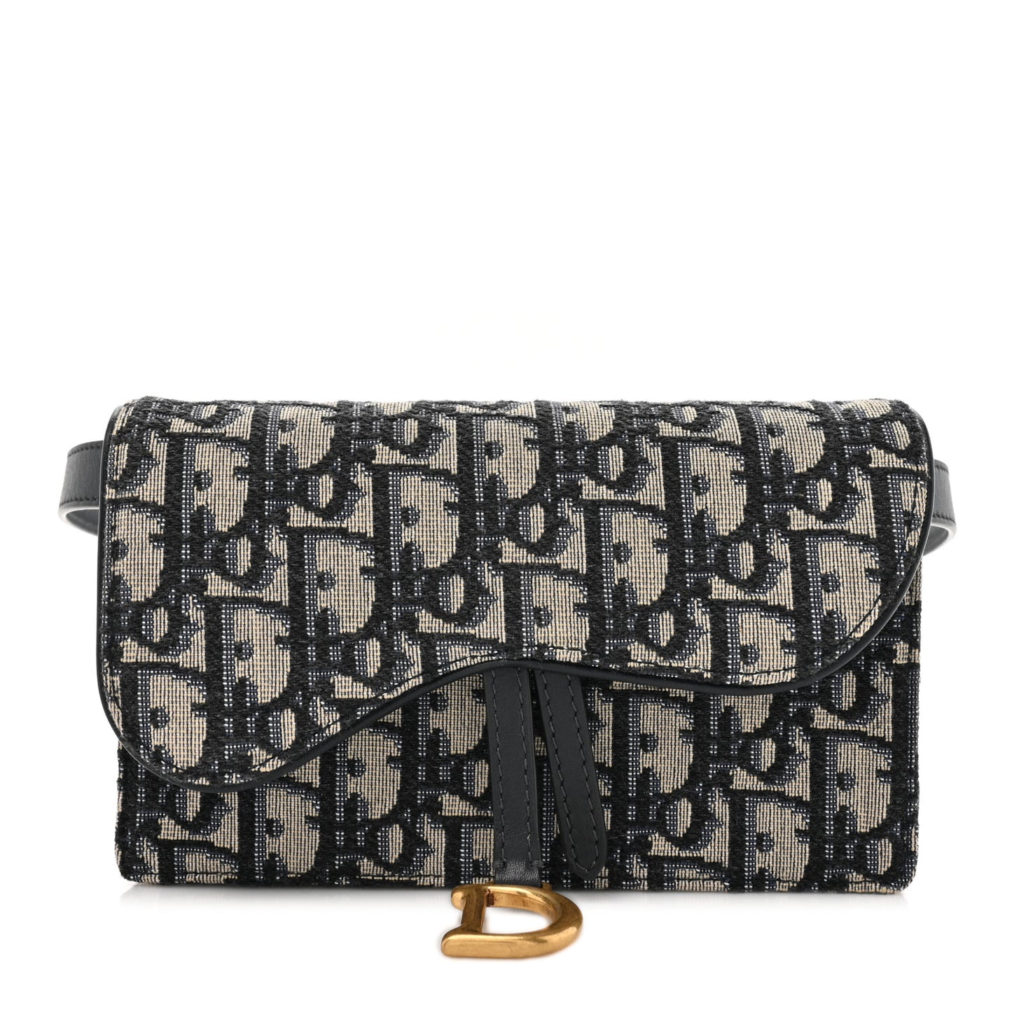 Oblique Saddle Belt Bag Blue