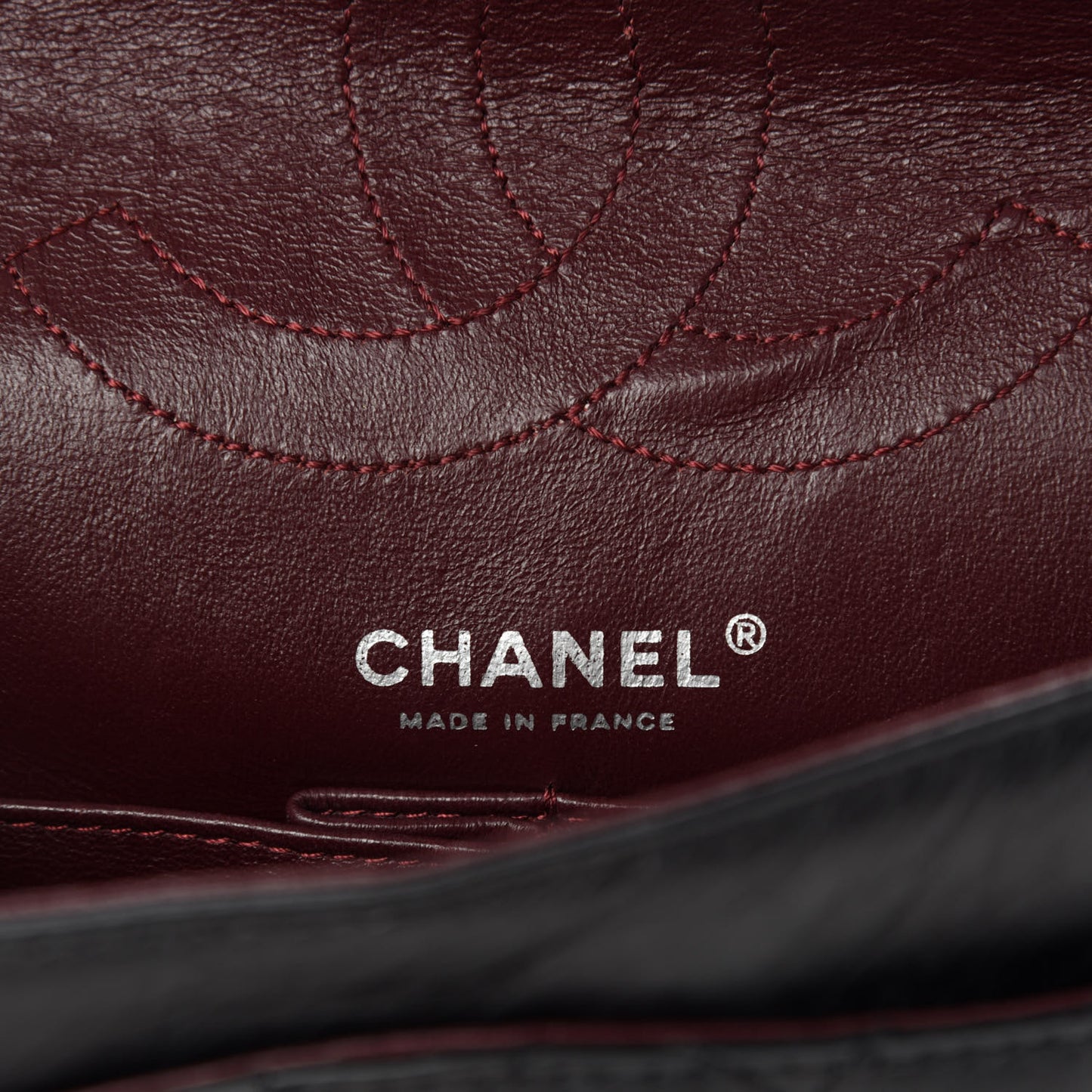 Aged Calfskin Quilted 2.55 Reissue 225 Flap Black