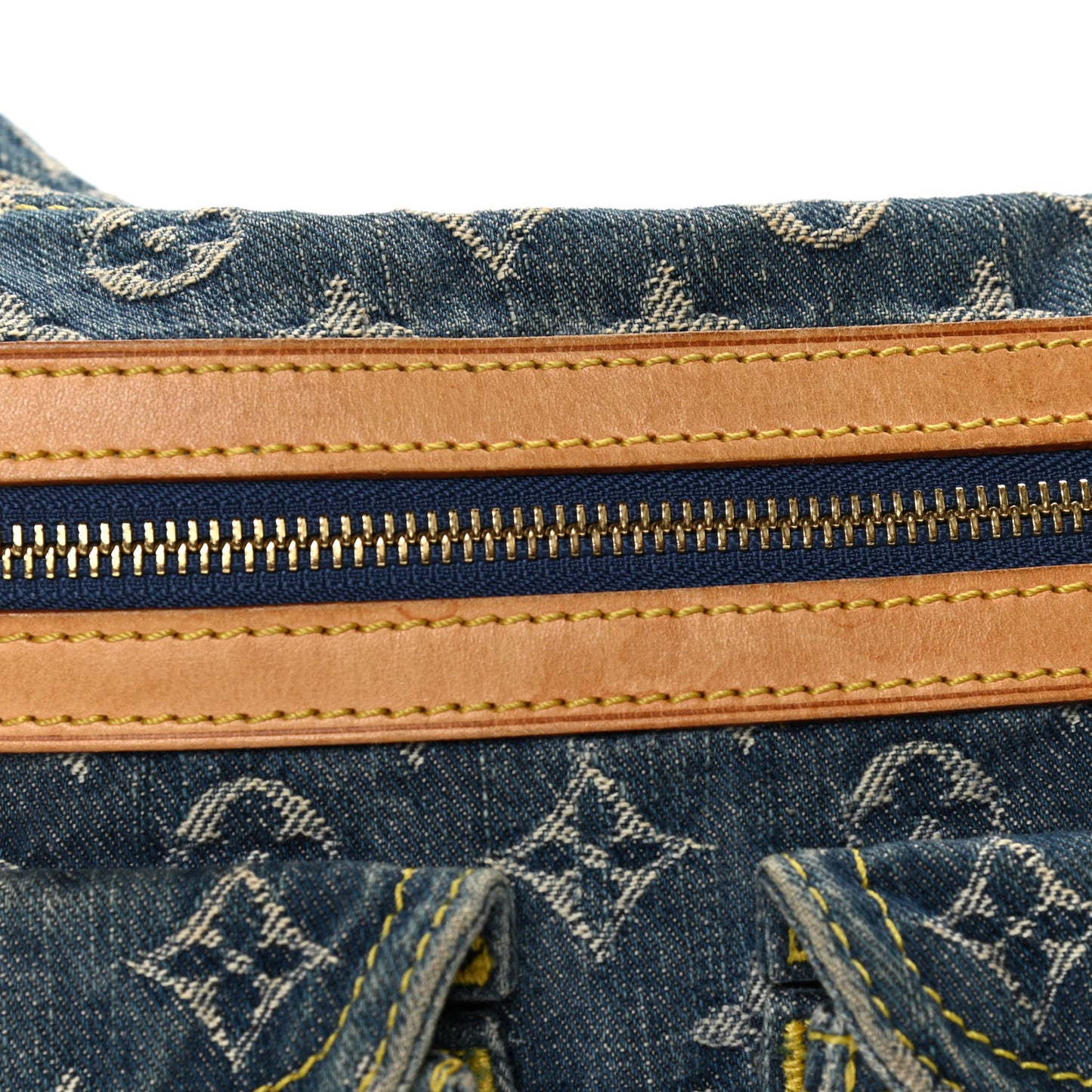 Monogram Denim Baggy PM Blue