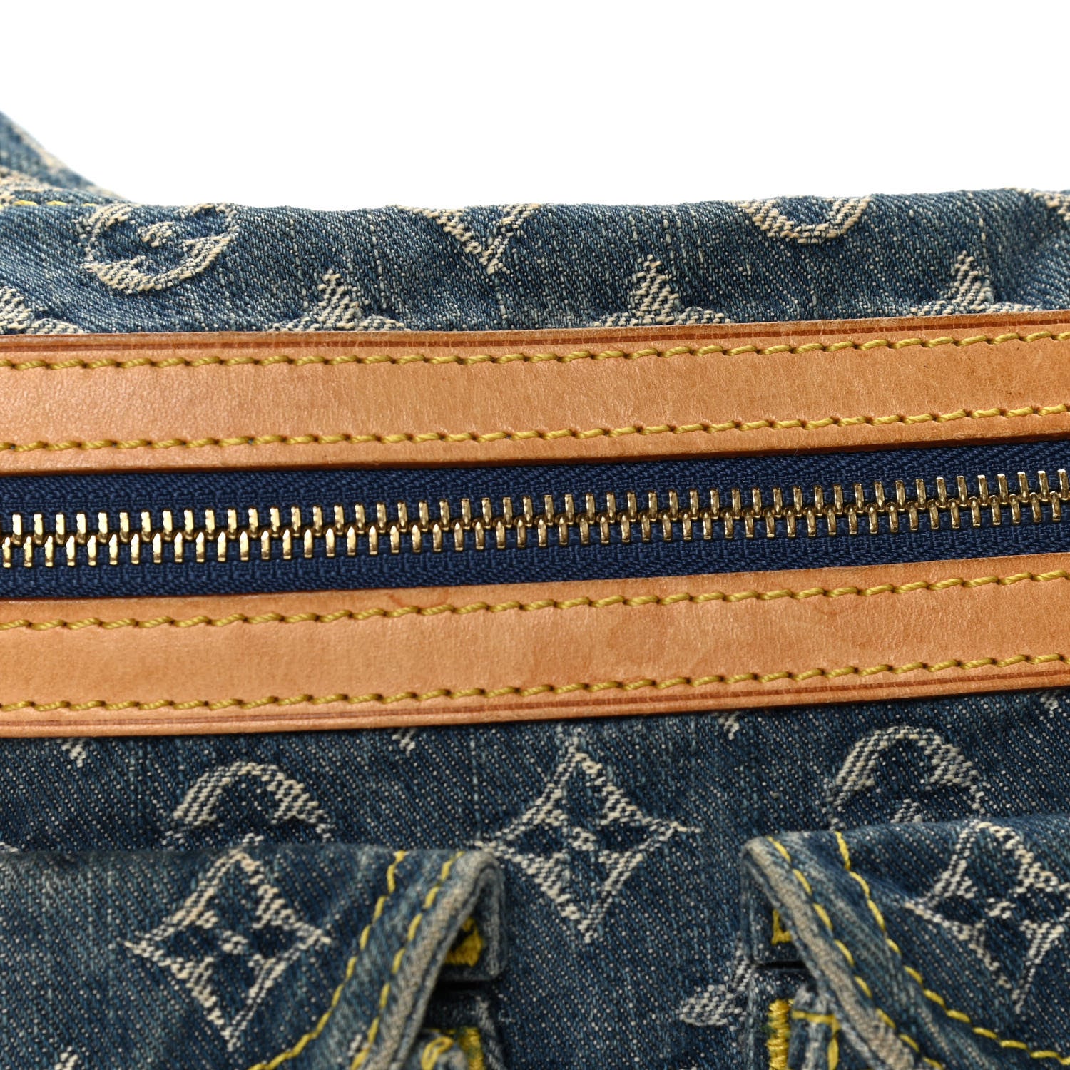 Louis Vuitton Monogram Denim Baggy PM Blue 7 of 8