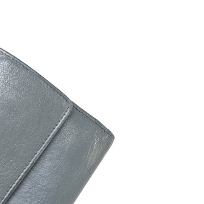Chanel Metallic Goatskin Large Flap Wallet Silver 11 of 15