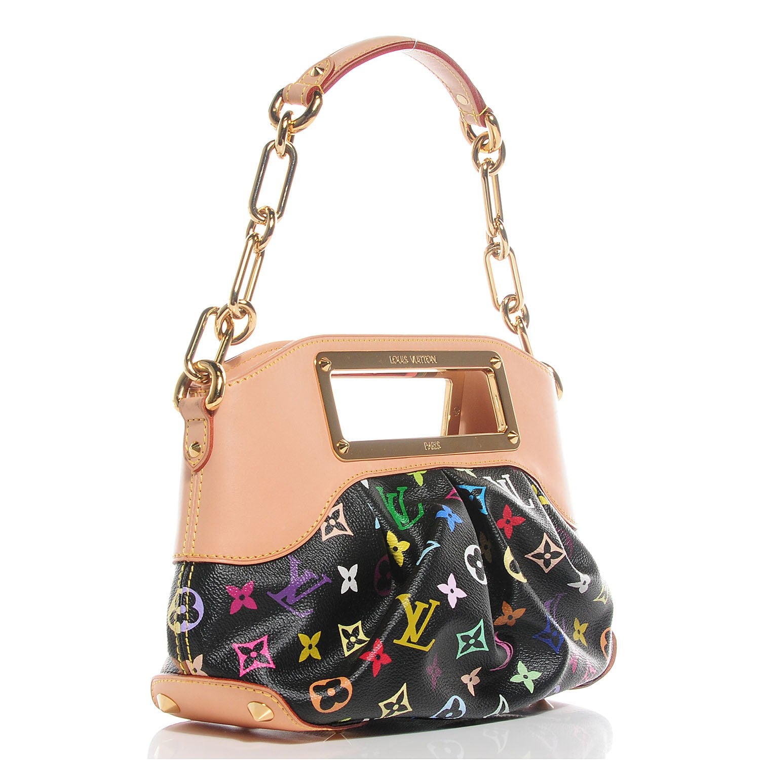 Louis Vuitton Monogram Multicolor Judy PM Black 3 of 7