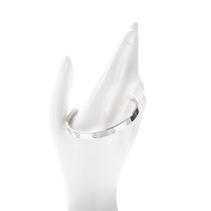Cartier 18K White Gold LOVE Cuff Bracelet 19 2 of 4