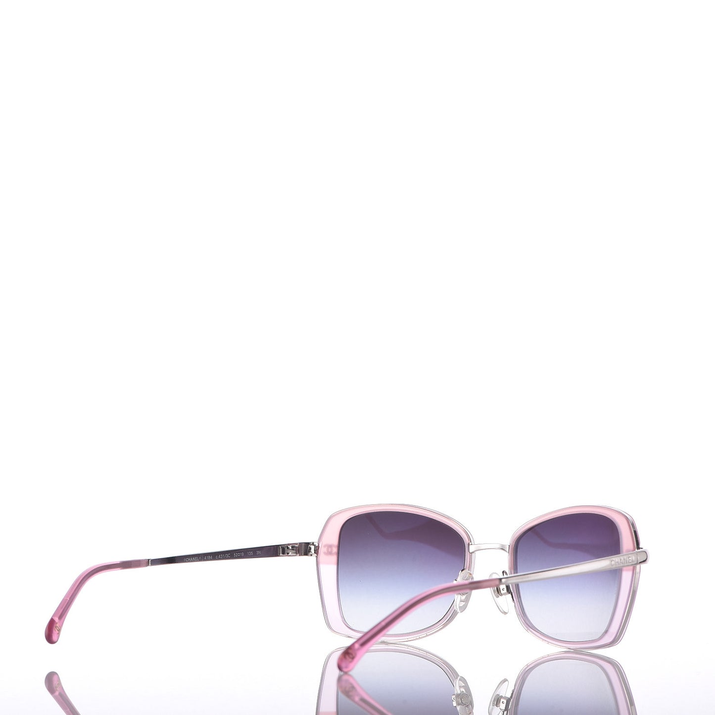 Metal CC Sunglasses 4184 Pink