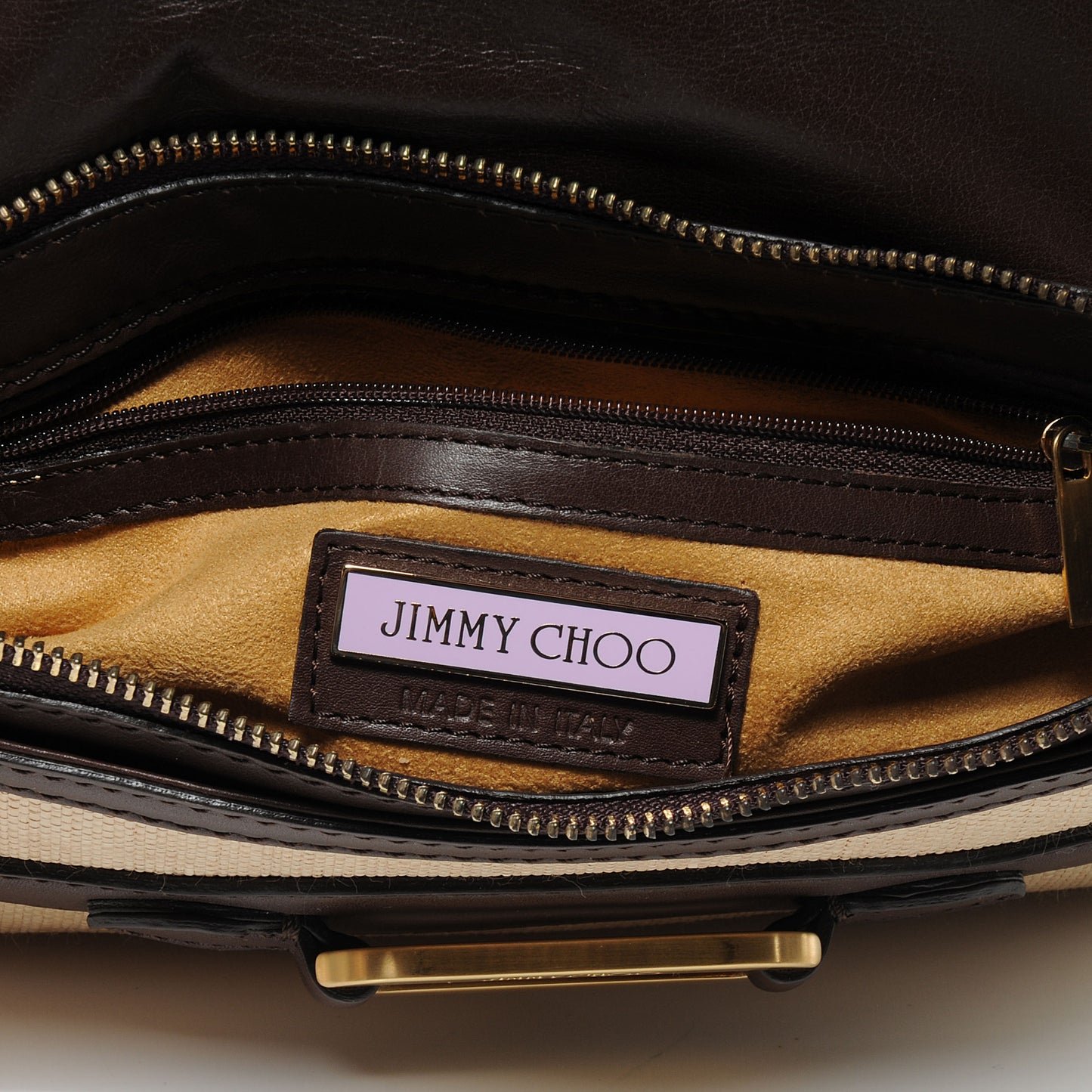 Natural Straw and Leather Torquay Chocolate