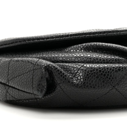 Chanel Caviar Half Moon Wallet On Chain WOC Black 11 of 14