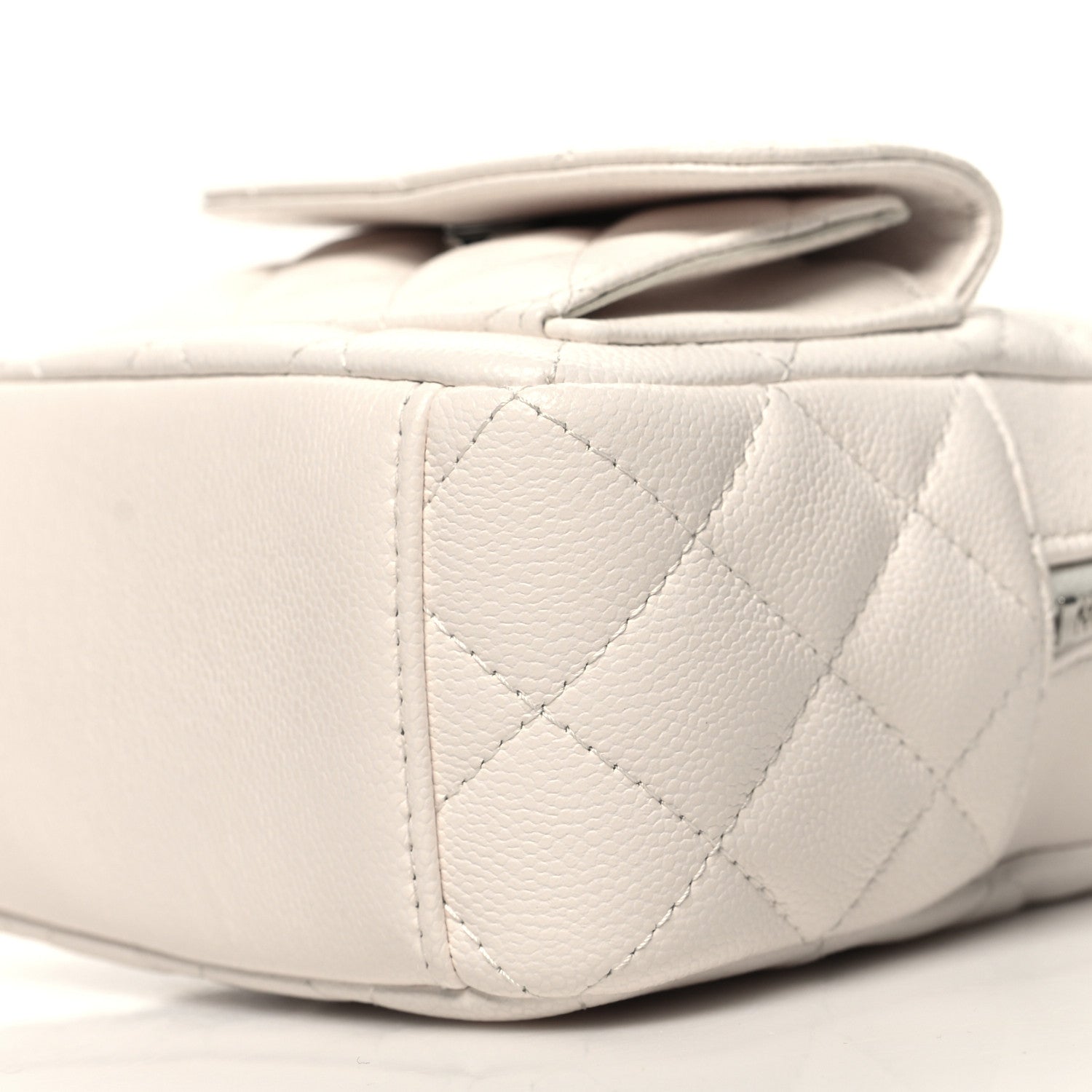 Chanel Caviar Quilted CC Mini Classic Backpack White 10 of 11