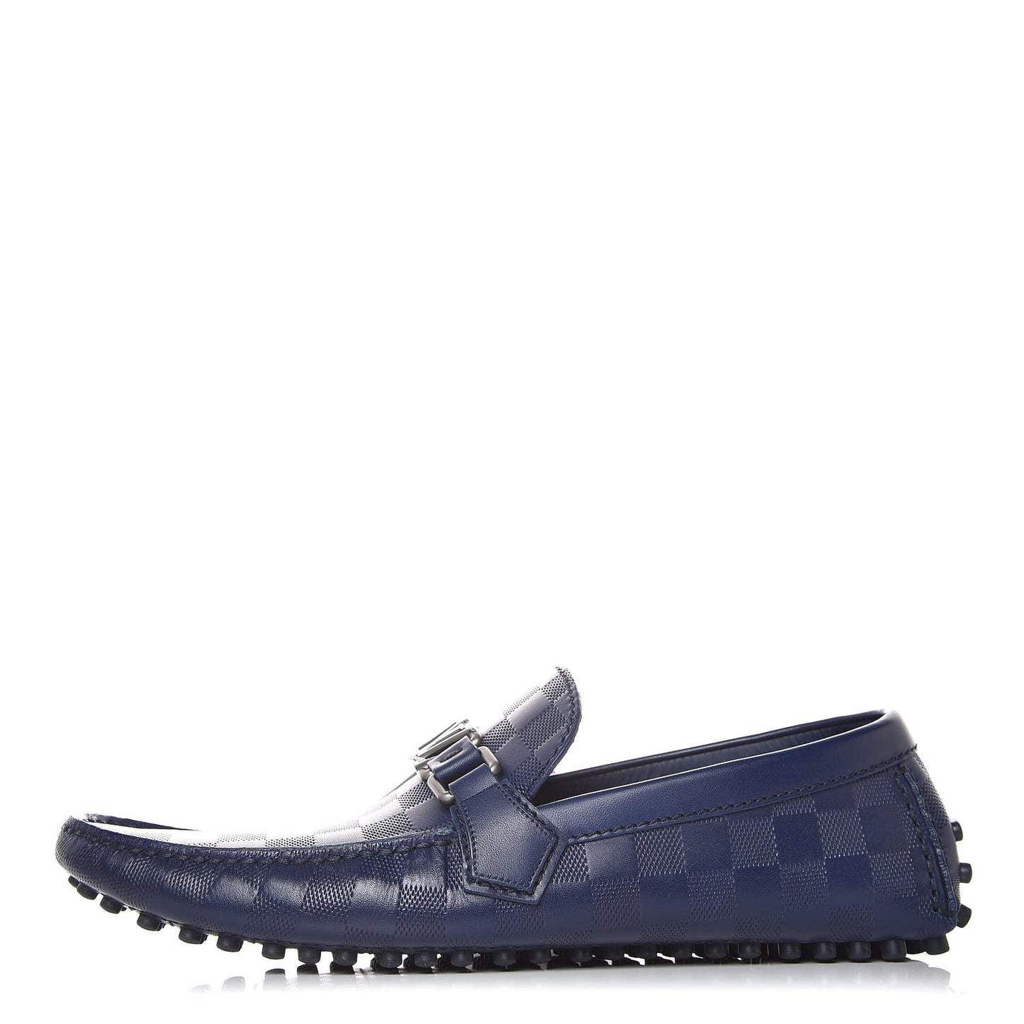 Mens Damier Infini Hockenheim Moccasin Loafers 8.5 Cosmos