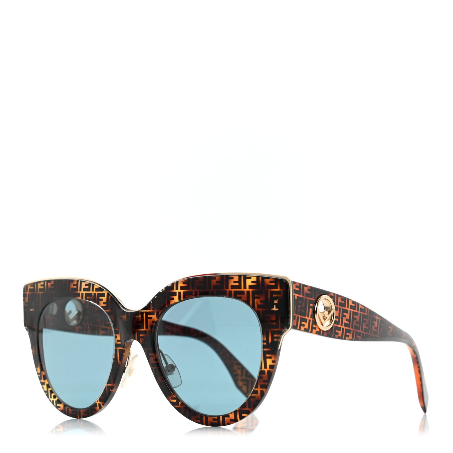Acetate F is Fendi FF Cat Eye Sunglasses FF 0360/G/S Havana