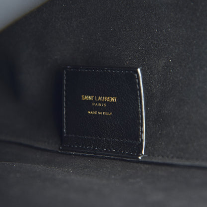 Saint Laurent Calfskin Toy Shopping Tote Black 6 of 10