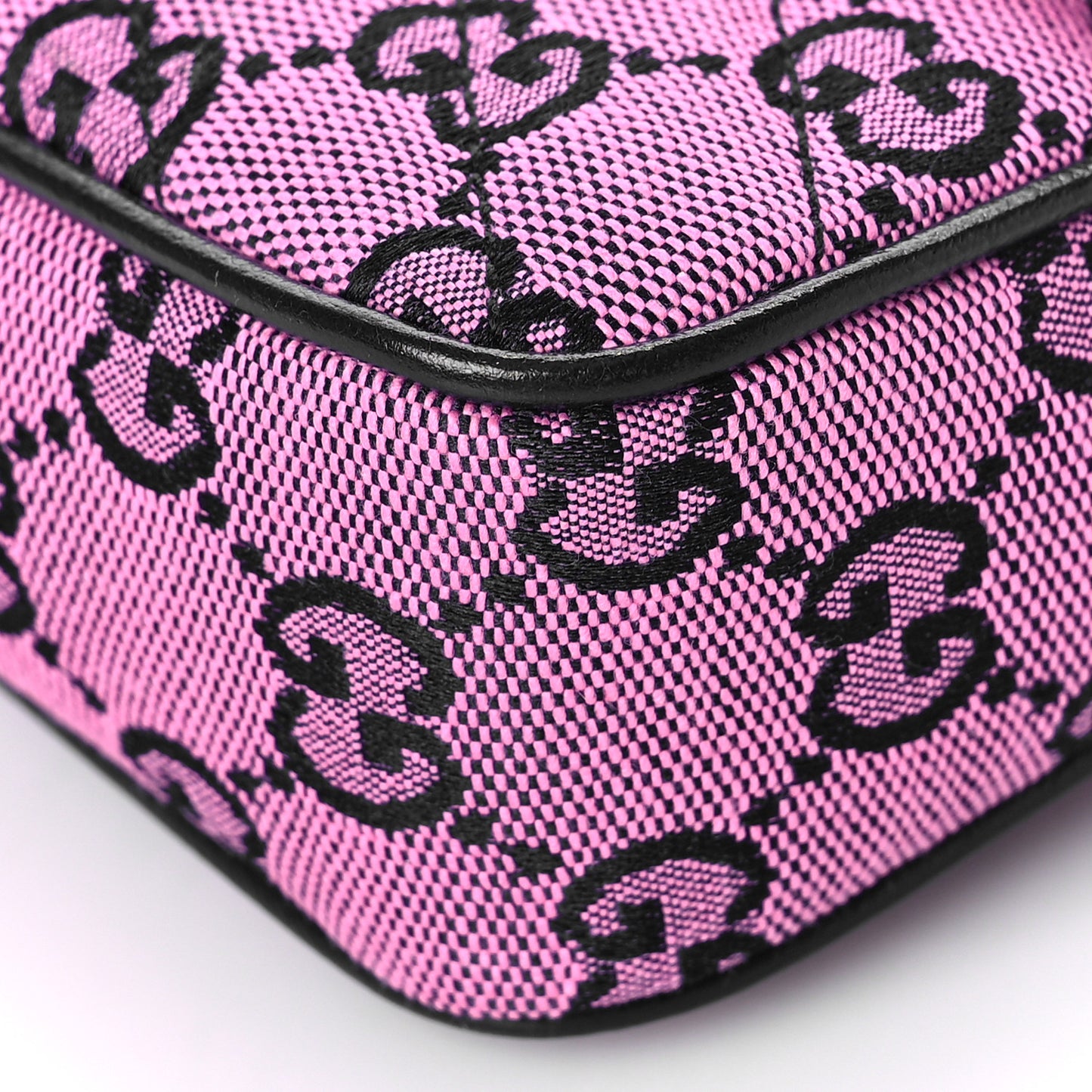 Monogram Multicolor Matelasse Diagonal Super Mini GG Marmont Shoulder Bag Pink Blue