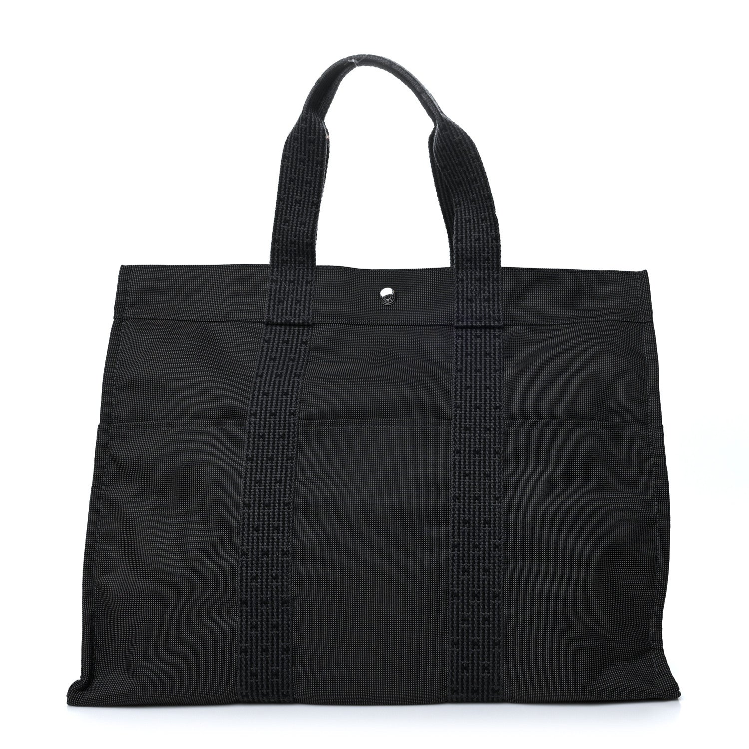 Hermes Canvas Herline Tote GM Grey 1 of 8
