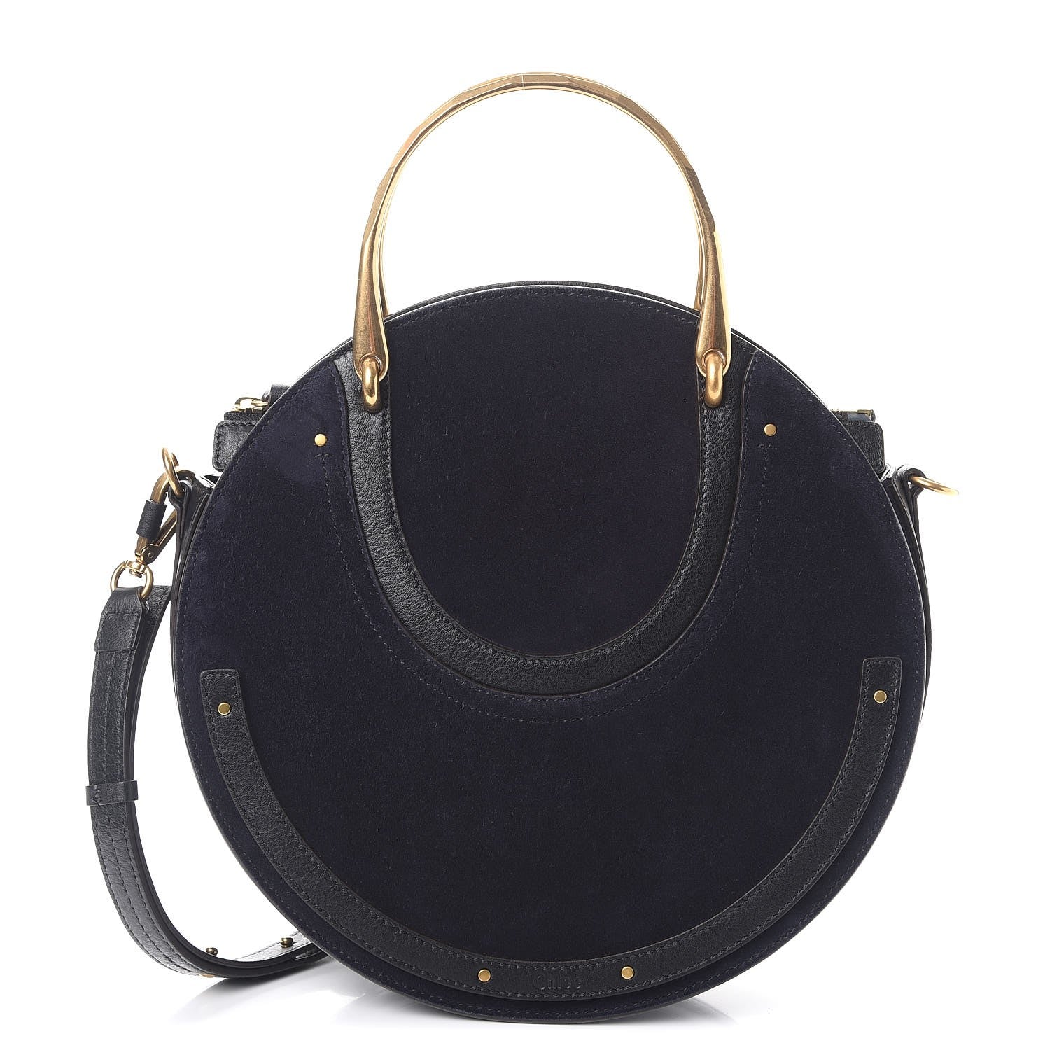 Chloe Calfskin Suede Medium Pixie Bag Full Blue 1 of 8