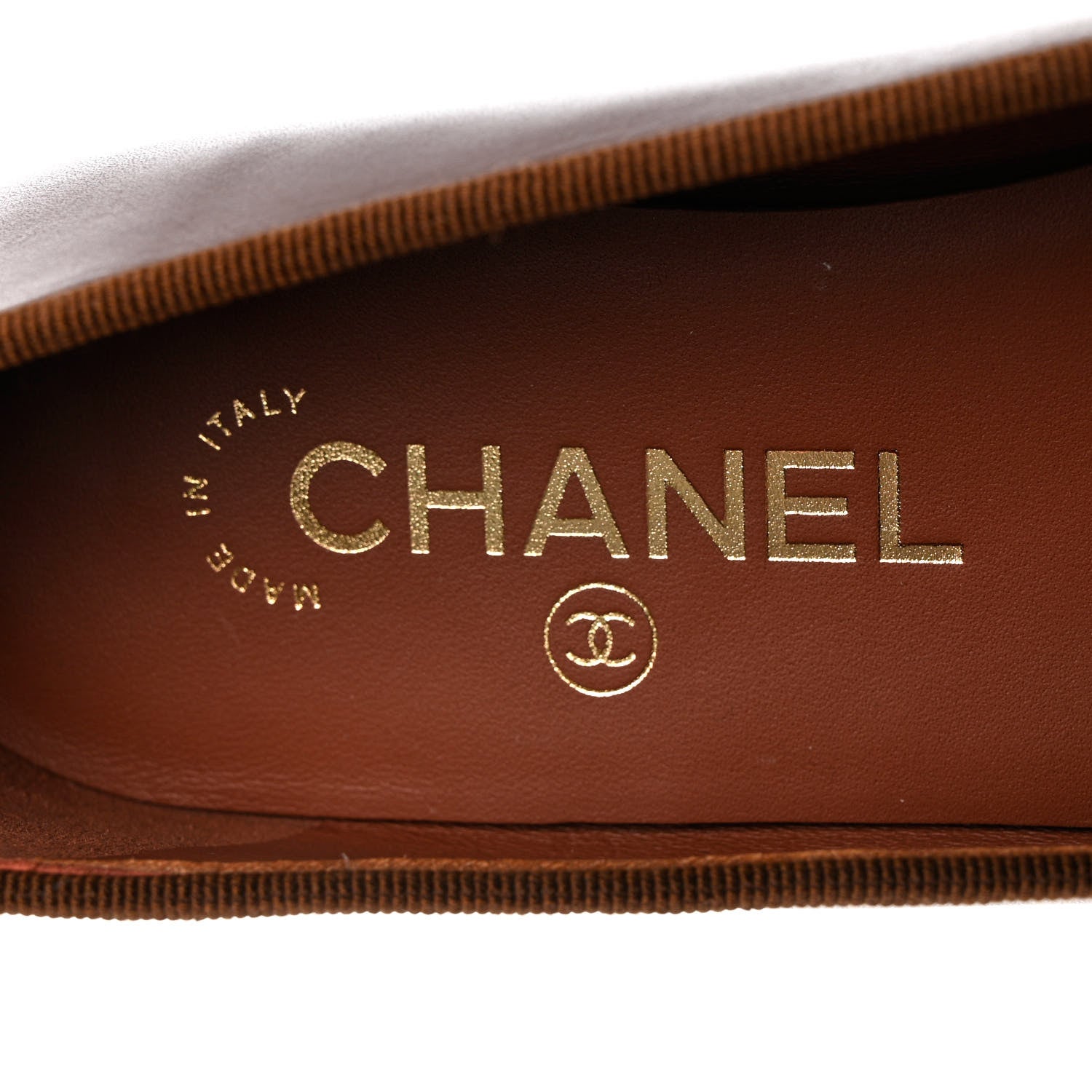 Chanel Lambskin Cap Toe CC Ballerina Flats 37 Burgundy 6 of 10
