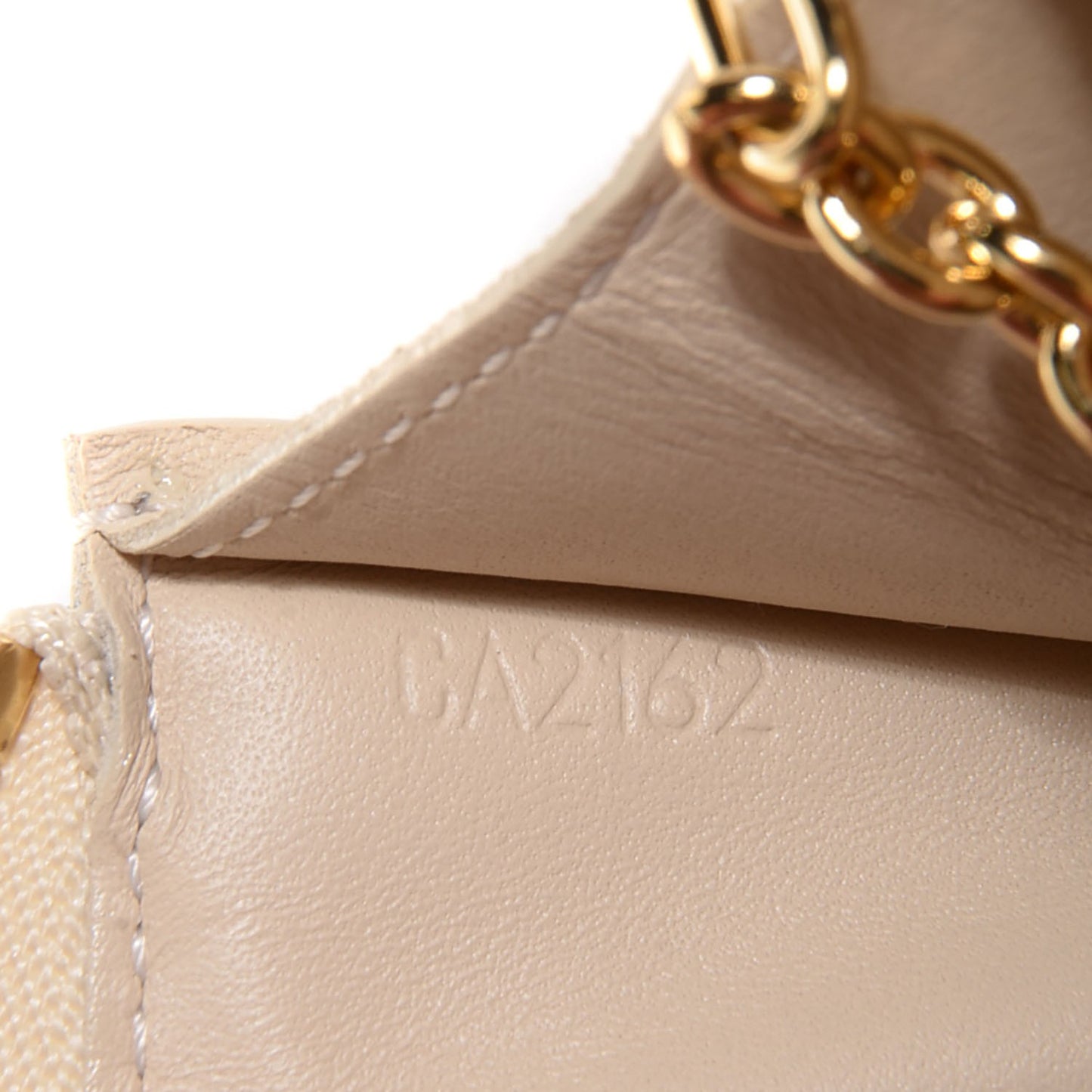 Vernis Key Pouch Blanc Corail