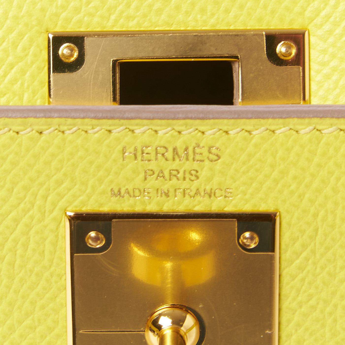 Hermes Epsom Kelly Sellier 28 Lime 17 of 33