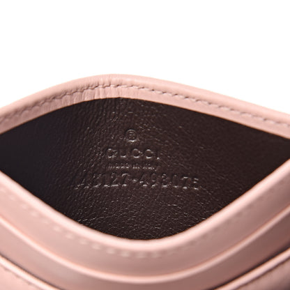 Gucci Calfskin Matelasse GG Marmont Card Holder Perfect Pink 5 of 6