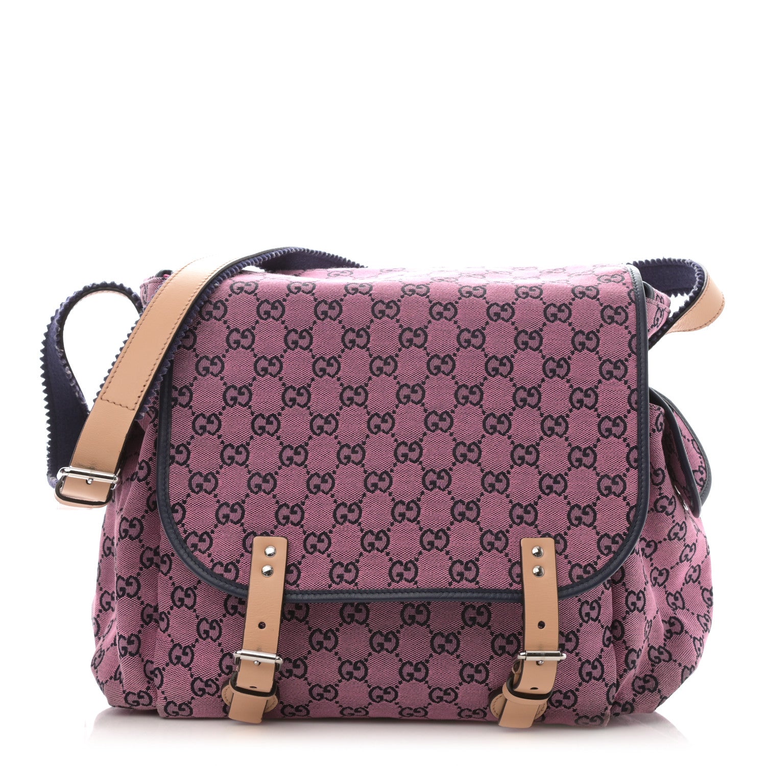 Gucci Monogram Multicolor Diaper Bag Pink Blue 1 of 15