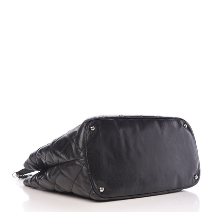 Chanel Caviar Quilted CC Timeless Soft Tote Black 4 of 19