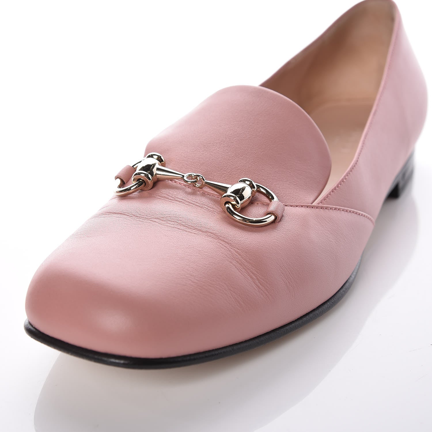 Gucci Calfskin Horsebit Loafers 39.5 Soft Pink 11 of 12