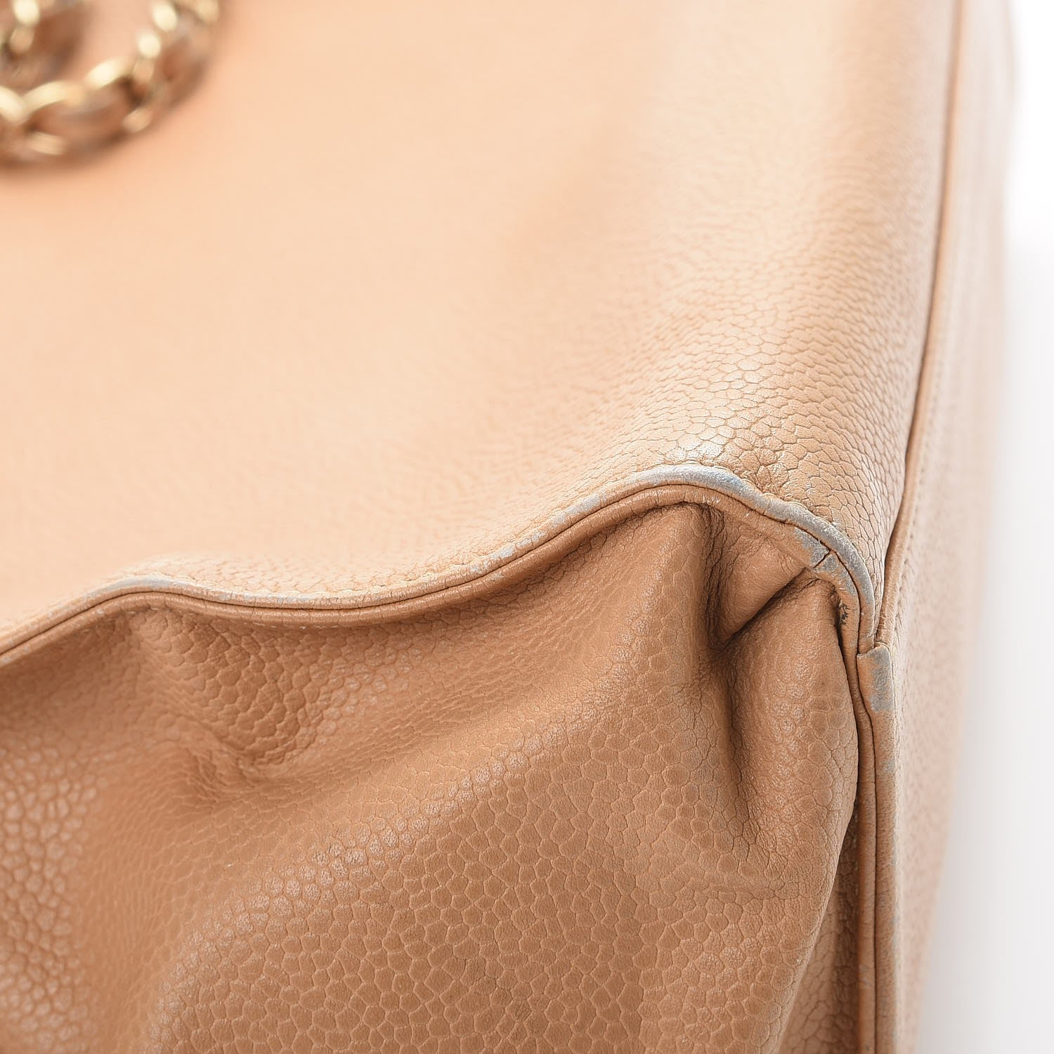 Chanel Caviar CC Small Tote Bag Beige 19 of 27
