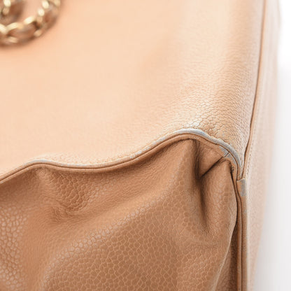 Chanel Caviar CC Small Tote Bag Beige 19 of 27