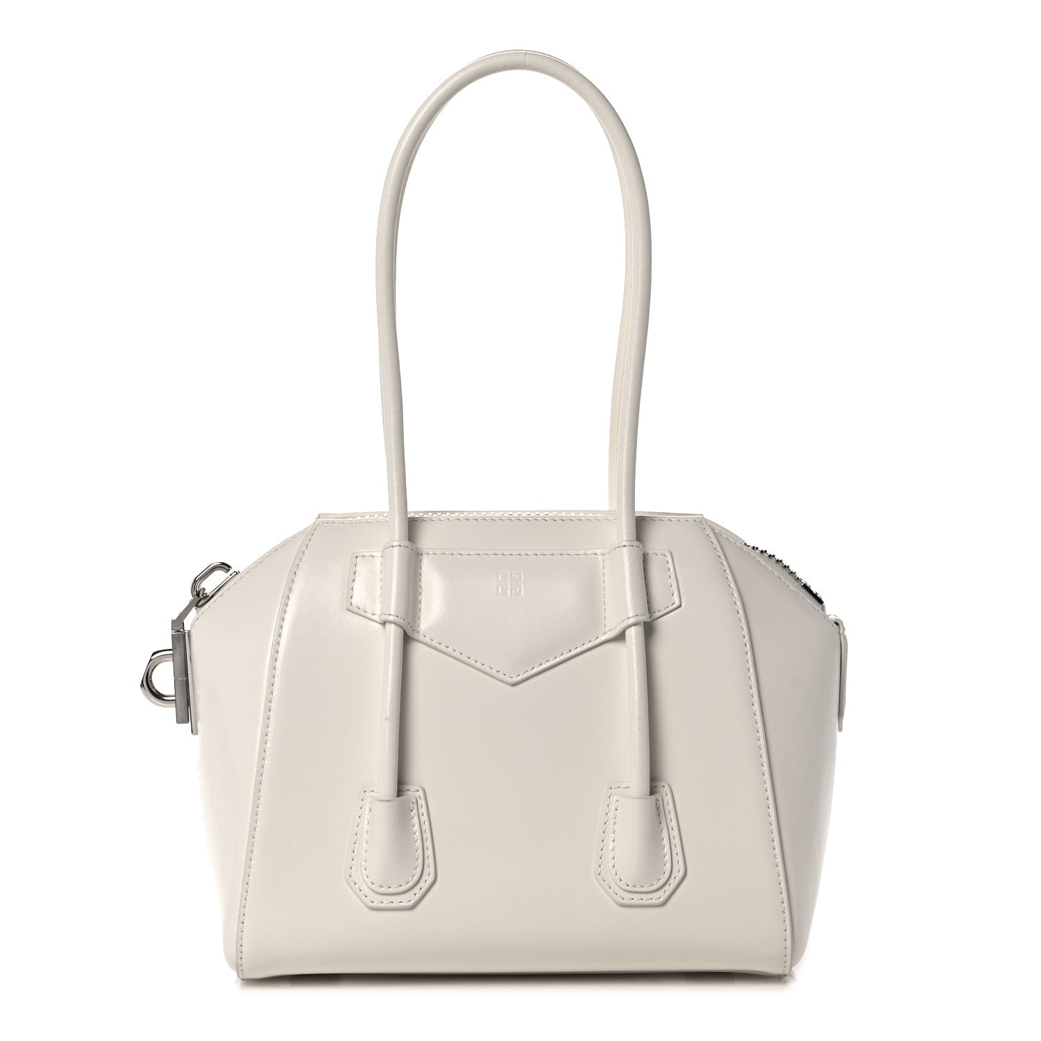 Givenchy Box Calfskin Mini Lock Antigona Shoulder Bag White 1 of 12