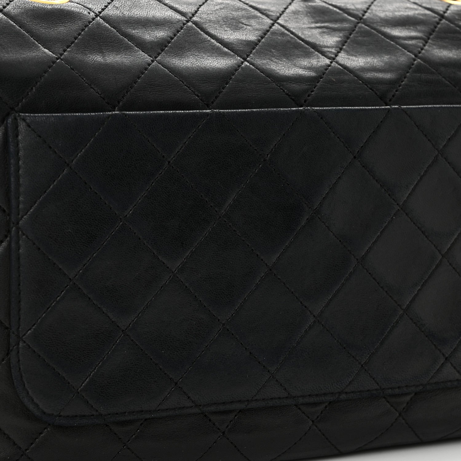 Chanel Lambskin Quilted Medium Single Flap Black 13 of 19